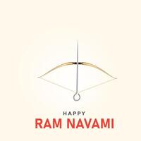 shree RAM Navami. creativo RAM navami anuncios, contento RAM navami día creativo diseño, 3d ilustración vector