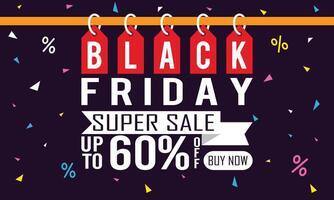 Black Friday Discount Banner Design. vector