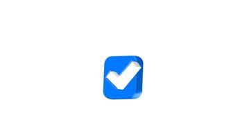 Icon checklist button checkmark animation video