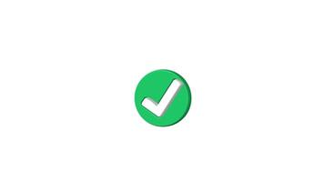 Icon checklist button checkmark animation video