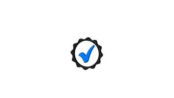 Icon checklist button checkmark animation video