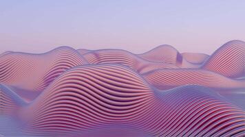 a pink and purple wave pattern on the surface of the ocean video