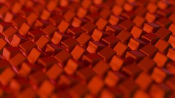 a close up of a red background with many small cubes video