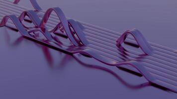 a 3d rendering of a musical note video
