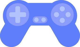 juego controlador en azul color. juego controlador icono. vector