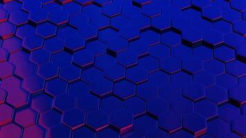 a blue and red hexagonal background with a red and blue color scheme video