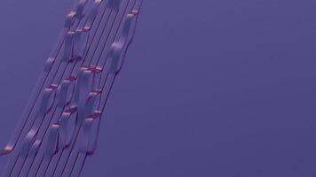 a string of musical notes on a purple background video