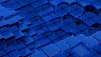 bleu cubes Contexte fond d'écran video