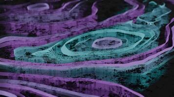 ein lila und Blau abstrakt Design auf ein schwarz Hintergrund video