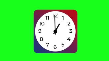 Animation of Clock Icon for time display video