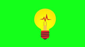 Animation Idea Icon Lightbulb video