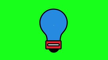 Animation Idea Icon Lightbulb video