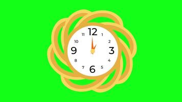 Animation of Clock Icon for time display video