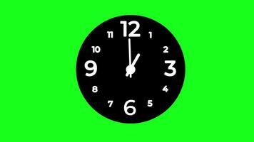 Animation of Clock Icon for time display video