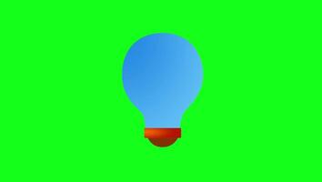 animatie idee icoon gloeilamp video