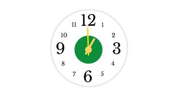 Animation of Clock Icon for time display video