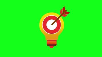 Animation Idea Icon Lightbulb video