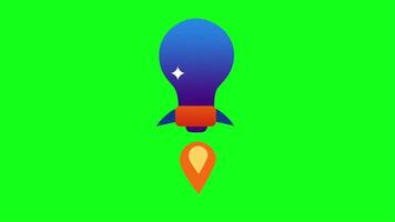 Animation Idea Icon Lightbulb video