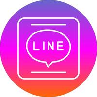 APP Line Gradient Circle Icon vector