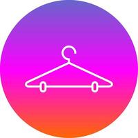 Retail Line Gradient Circle Icon vector