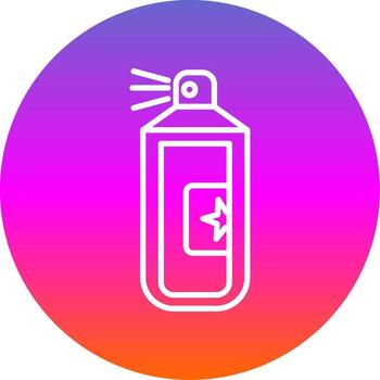 tonto instrumentos de cuerda línea degradado circulo icono vector