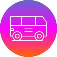 Van Line Gradient Circle Icon vector