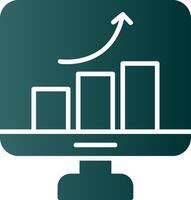 Improvement Glyph Gradient Icon vector