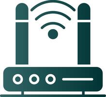 Wireless Modem Glyph Gradient Icon vector