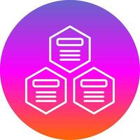 Infographic Elements Line Gradient Circle Icon vector