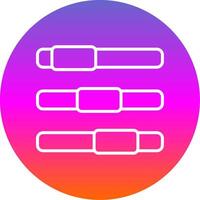 Progress Bar Line Gradient Circle Icon vector