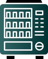 Vending Machine Glyph Gradient Icon vector