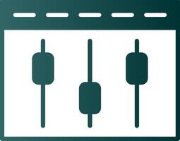 Compaign Tweaking Glyph Gradient Icon vector