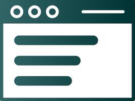 Adwords Compaign Glyph Gradient Icon vector