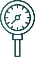 Pressure Meter Line Gradient Icon vector