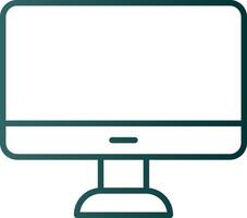 Monitor Line Gradient Icon vector