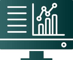 Dashboard Glyph Gradient Icon vector