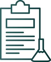 Experiments Line Gradient Icon vector