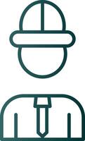 Architect Line Gradient Icon vector