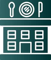 Restaurant Glyph Gradient Icon vector