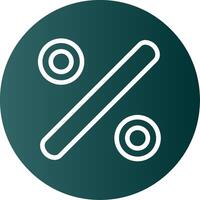 Divide Glyph Gradient Icon vector