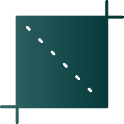 Crop Glyph Gradient Icon