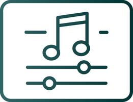 Music And Multimeda Line Gradient Icon vector