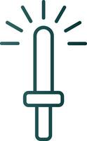 Light Stick Line Gradient Icon vector