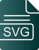 SVG File Format Glyph Gradient Icon vector