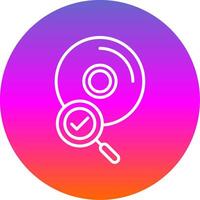 Cds Line Gradient Circle Icon vector