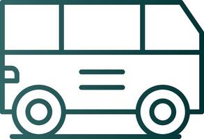 Van Line Gradient Icon vector