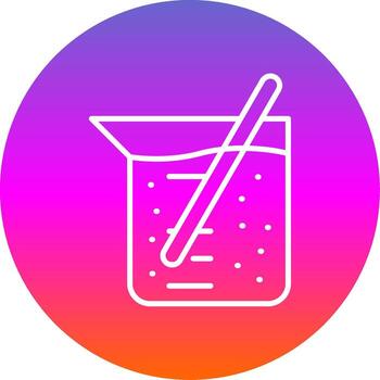 Agitator Line Gradient Circle Icon vector