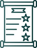 Invite Line Gradient Icon vector