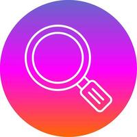 Magnifying Glass Line Gradient Circle Icon vector