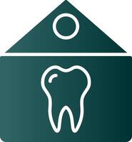 Dental Clinic Glyph Gradient Icon vector